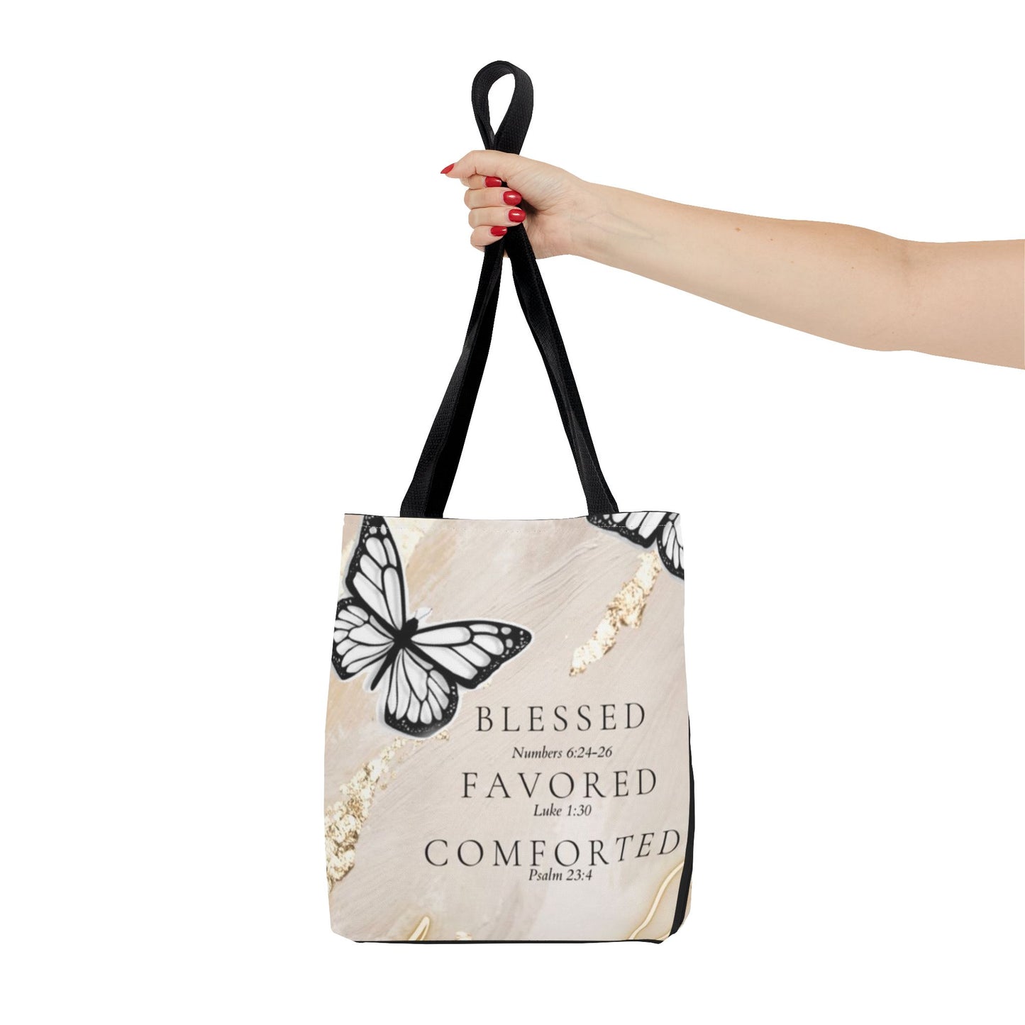 Blessed and  favored Tote Bag