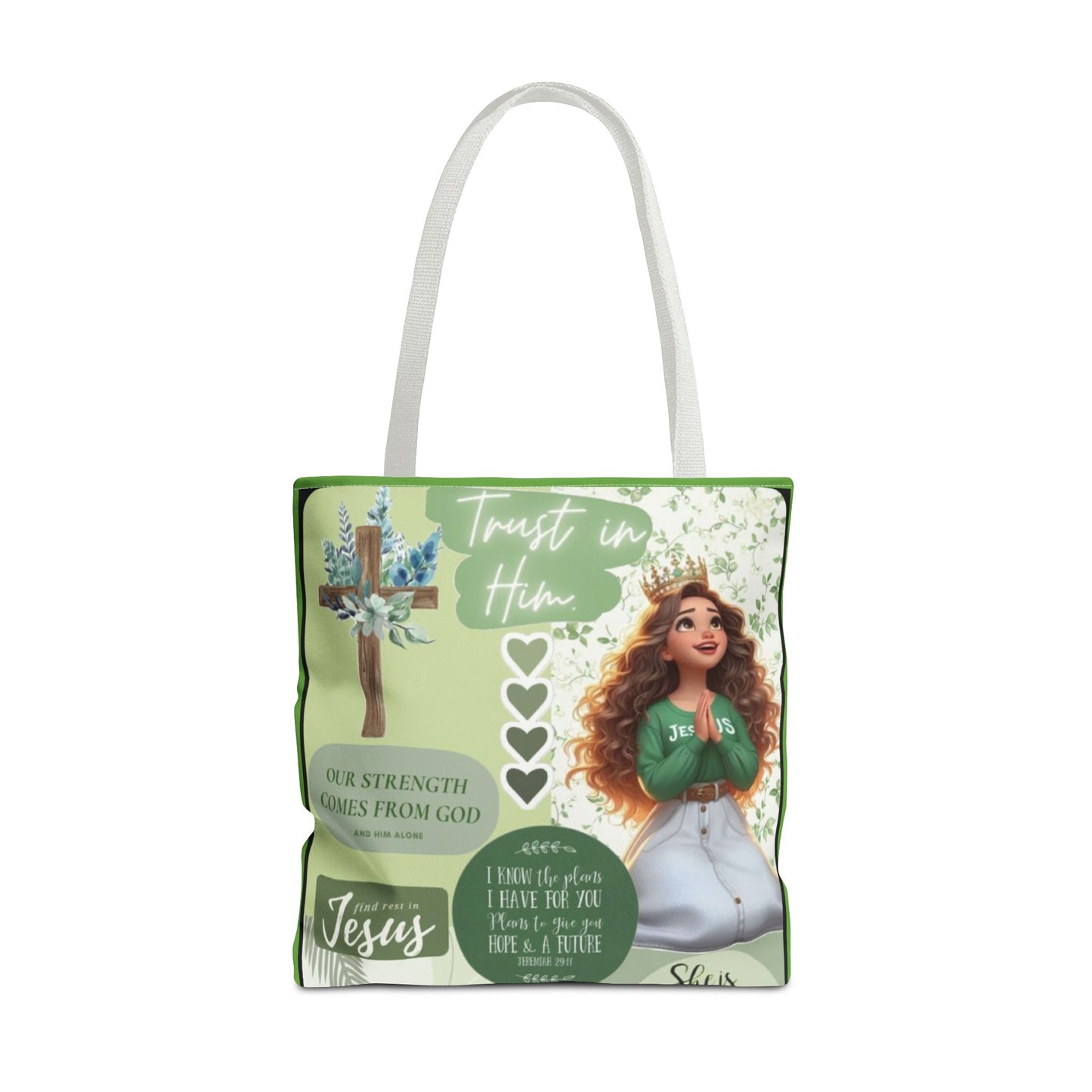 Inspirational Tote Bag - Trust in Him Design
