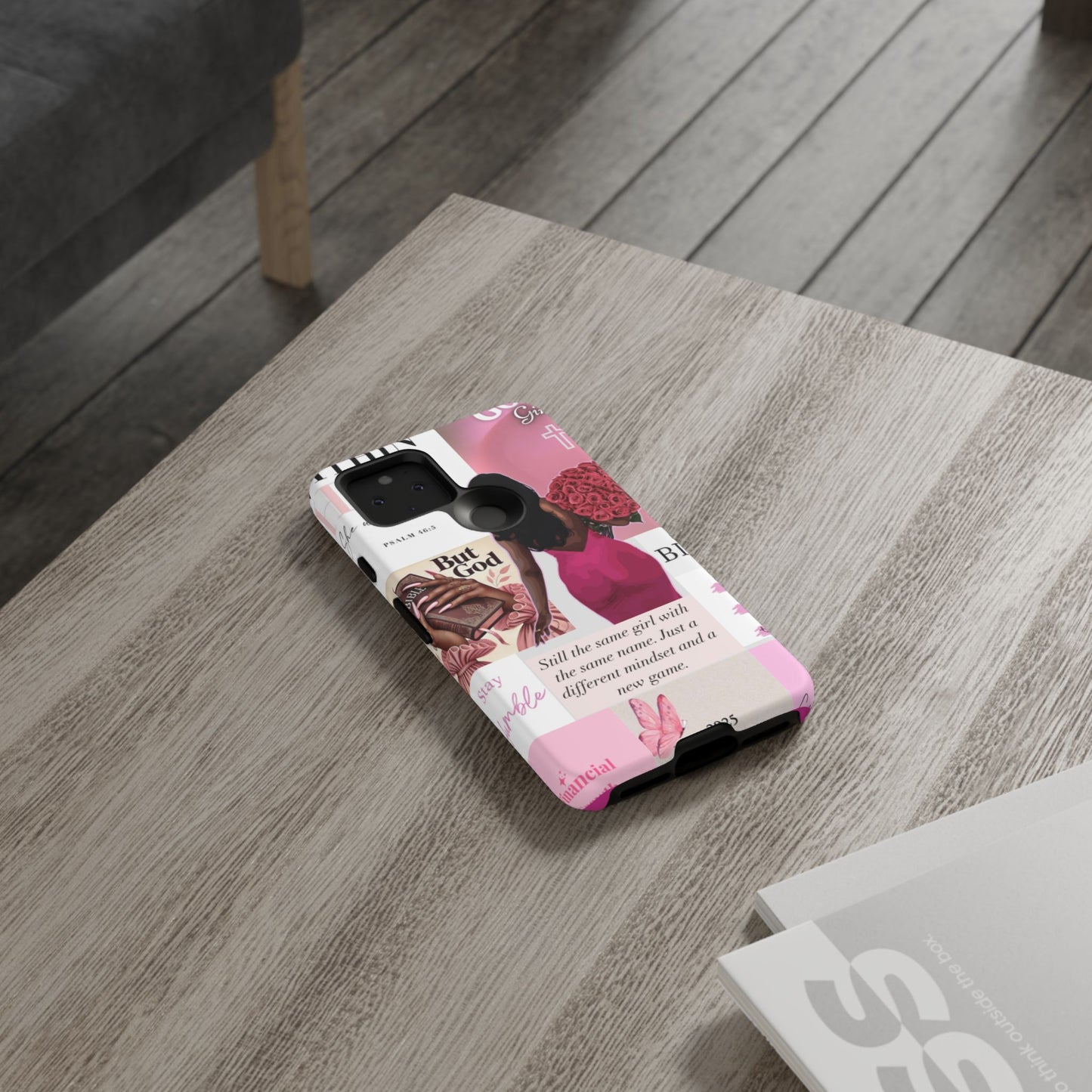 Same girl new game glow up with God phone case