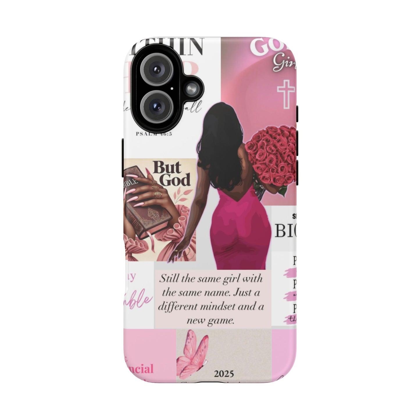 Same girl new game glow up with God phone case