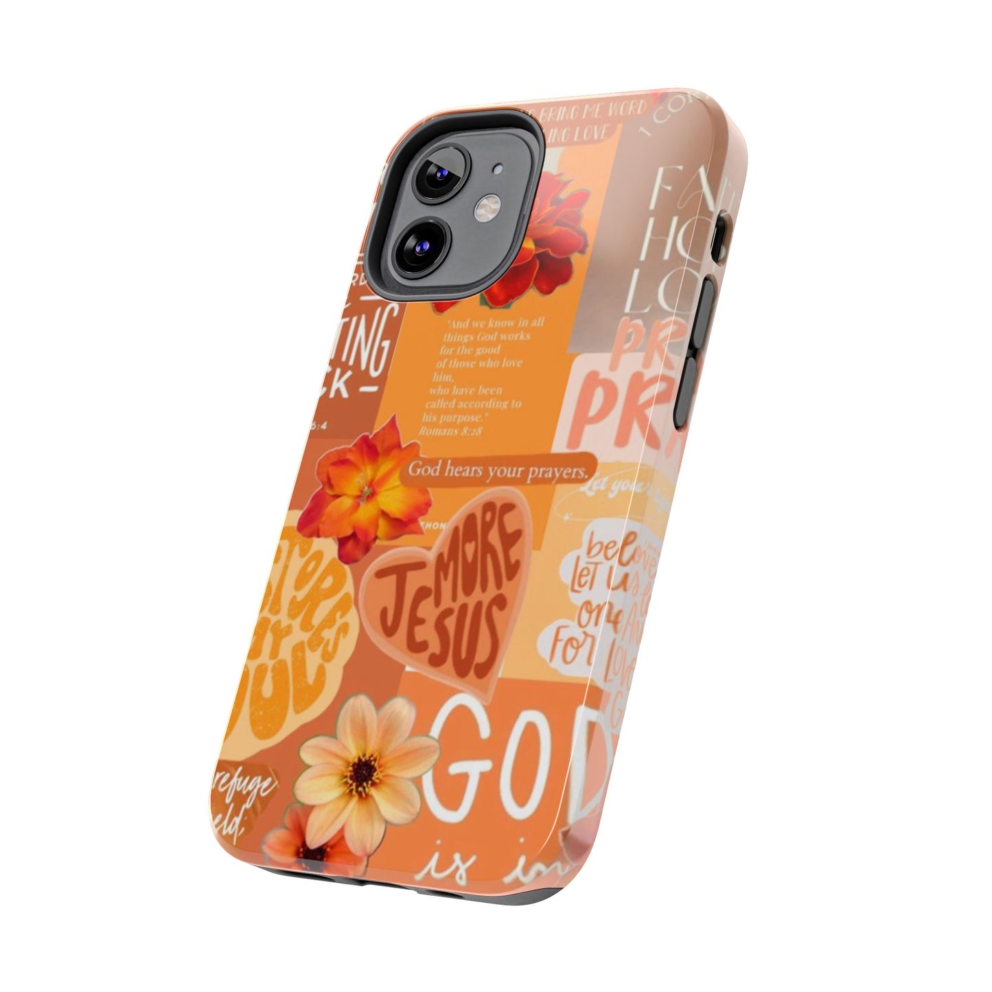 God is in control phone case, bright, bold and prayer filled