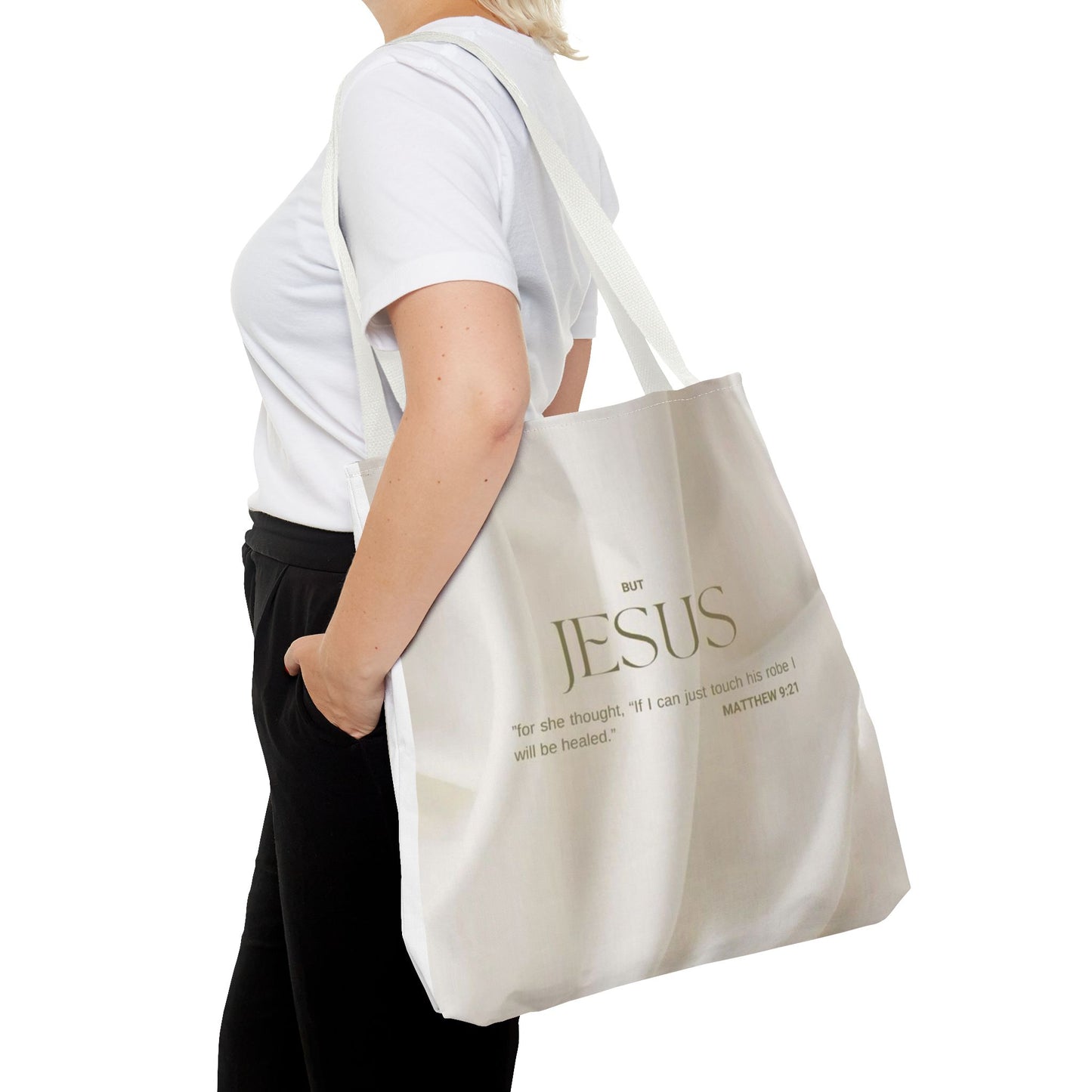 But Jesus healing scripture Tote Bag