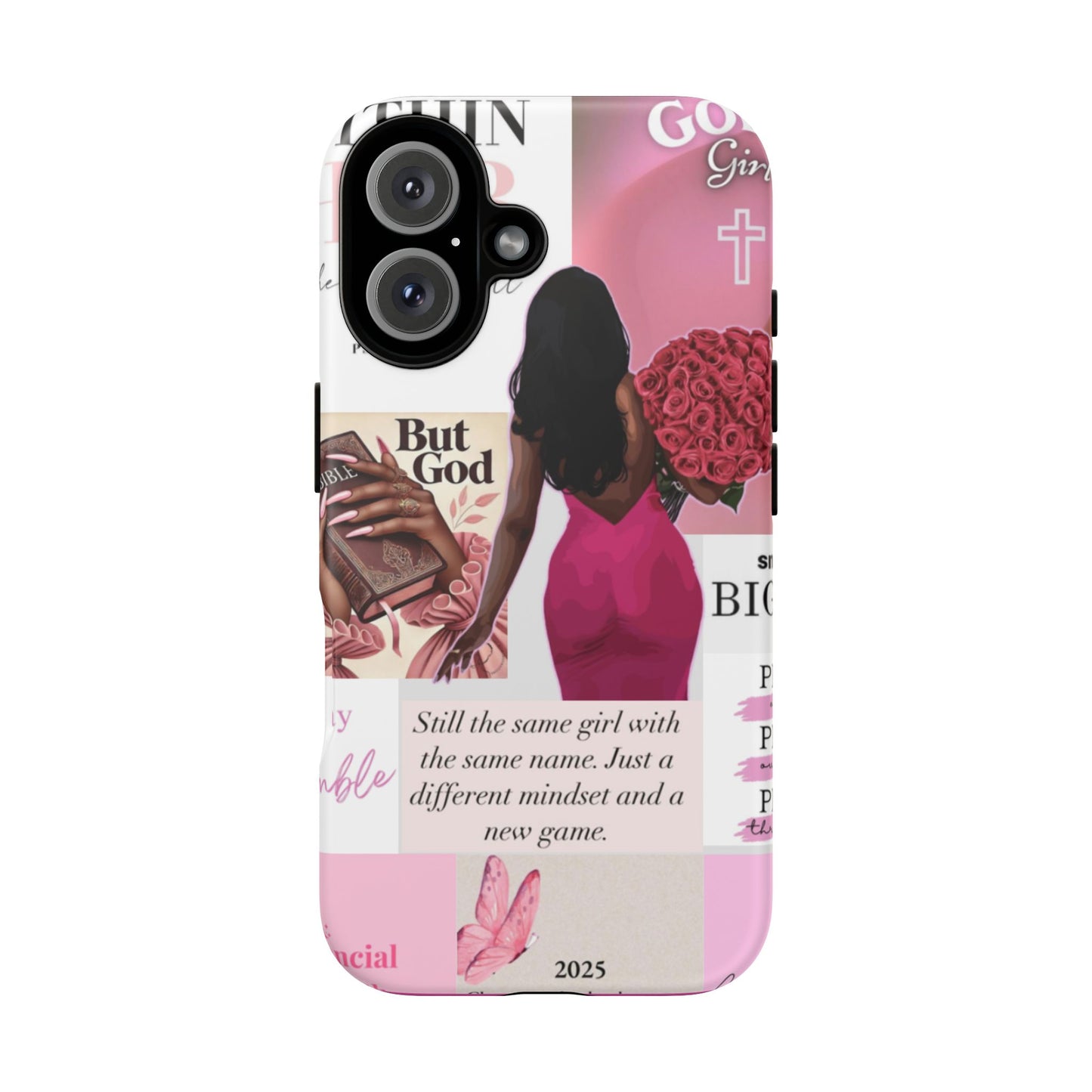 Same girl new game glow up with God phone case