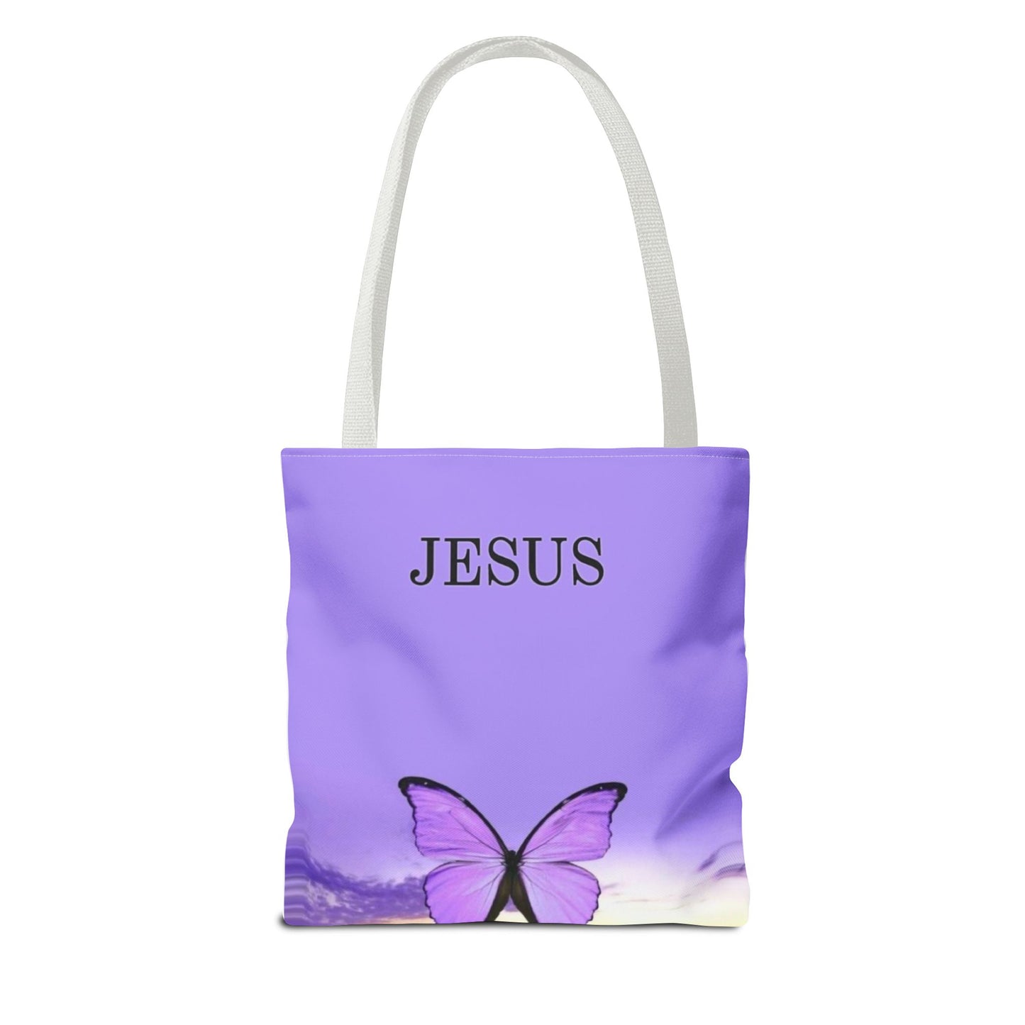 Inspirational Butterfly Tote Bag - Jesus Design