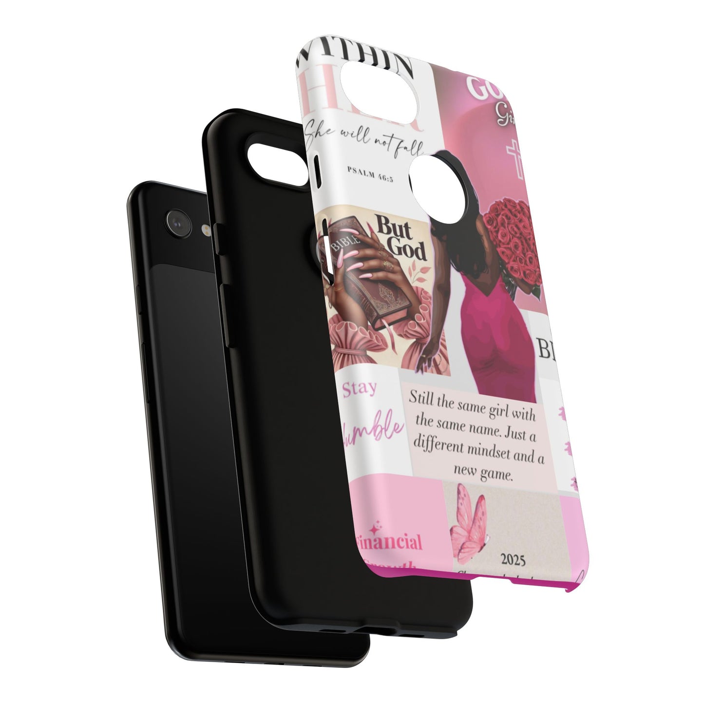 Same girl new game glow up with God phone case