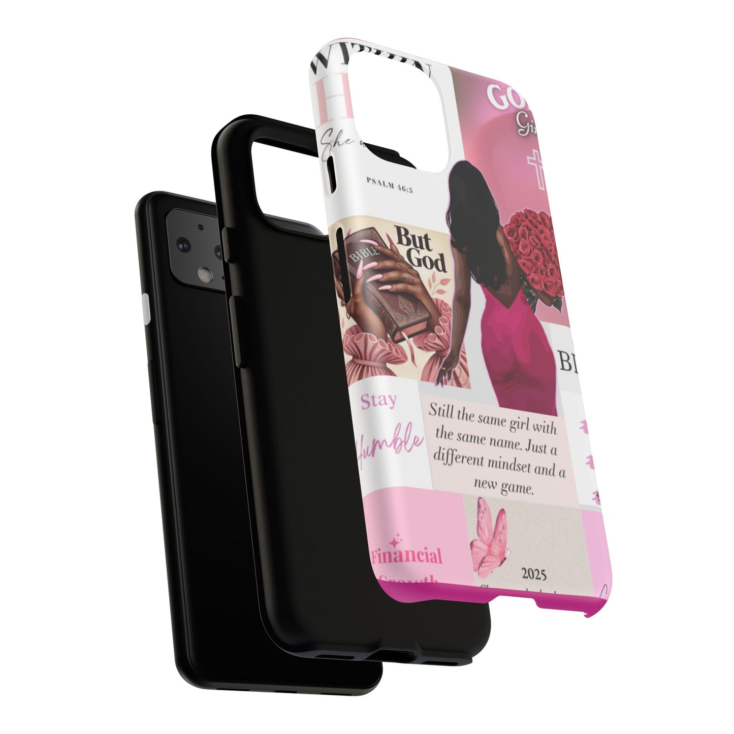 Same girl new game glow up with God phone case