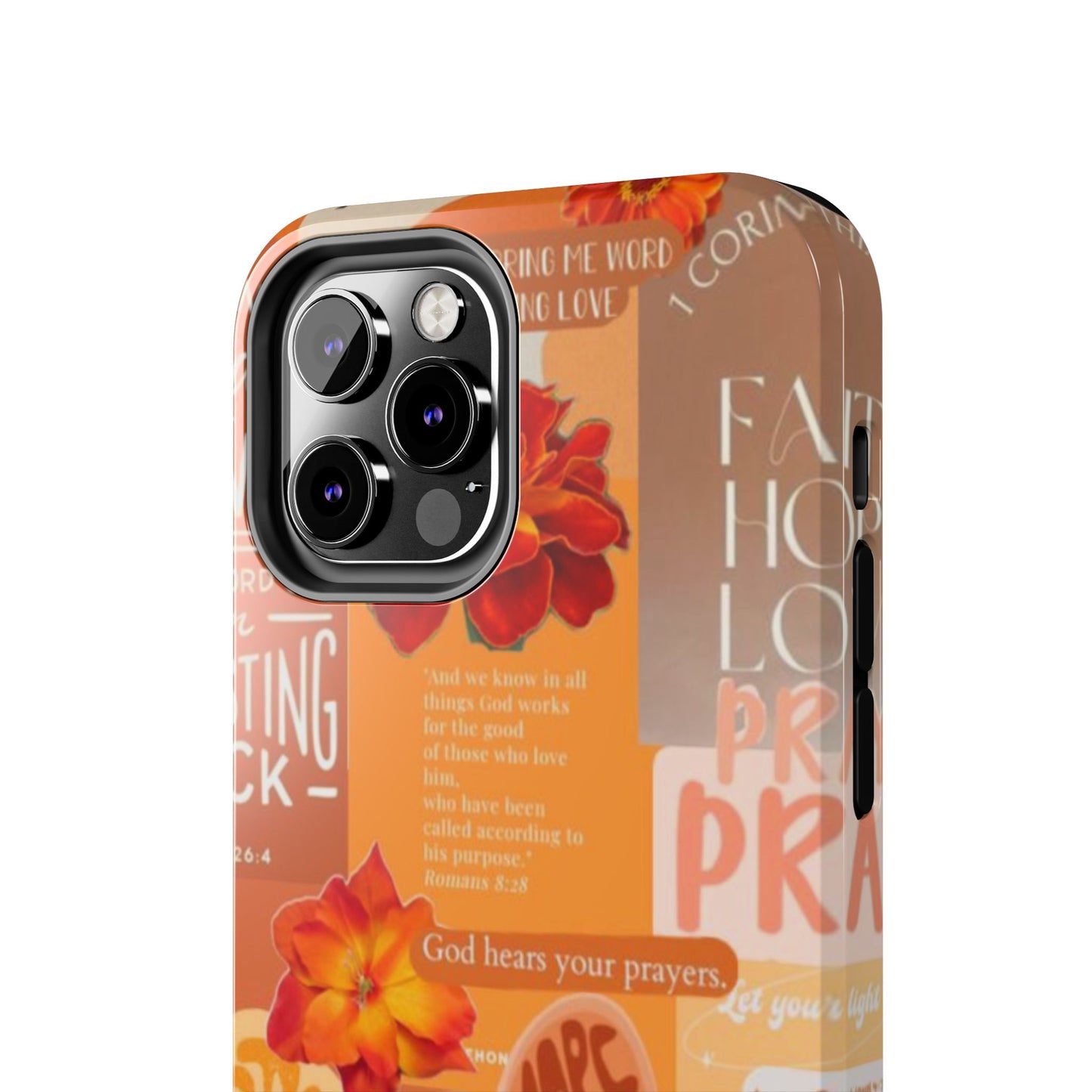 God is in control phone case, bright, bold and prayer filled