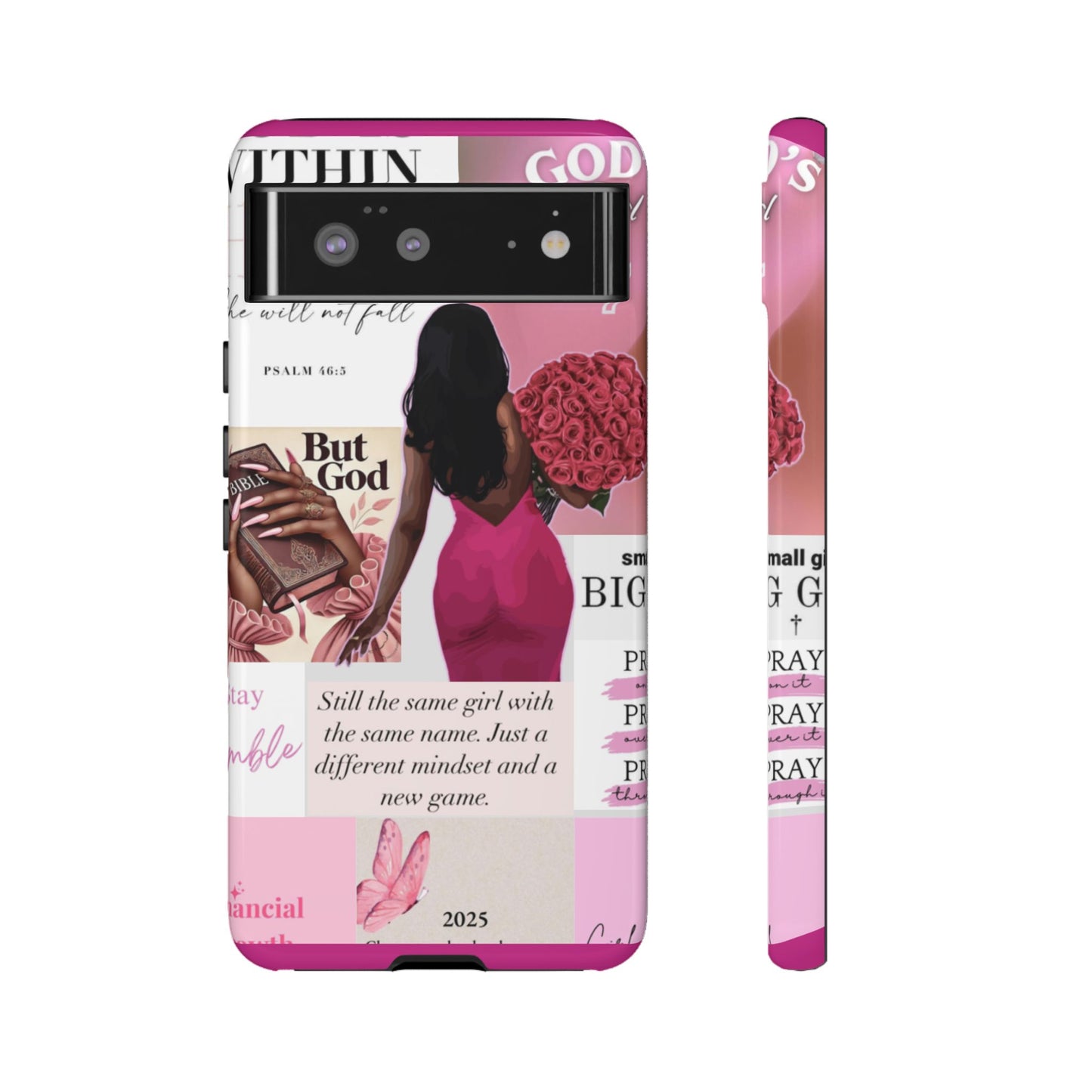 Same girl new game glow up with God phone case