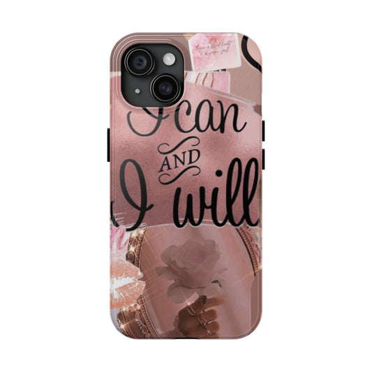 I can and I will  phone case faith, focus, and fierceness
