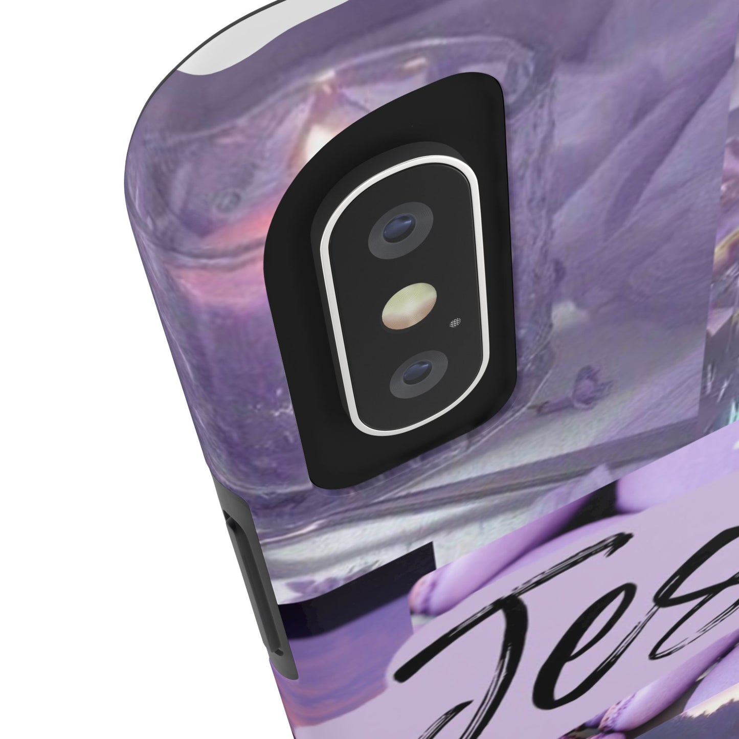 Jesus first phone case lavender floral faith design