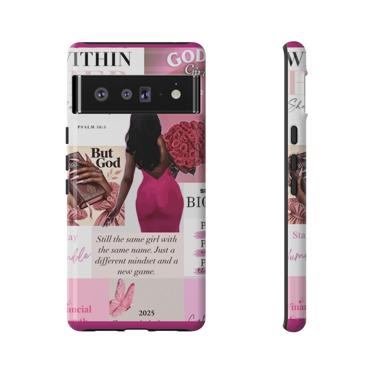 Same girl new game glow up with God phone case
