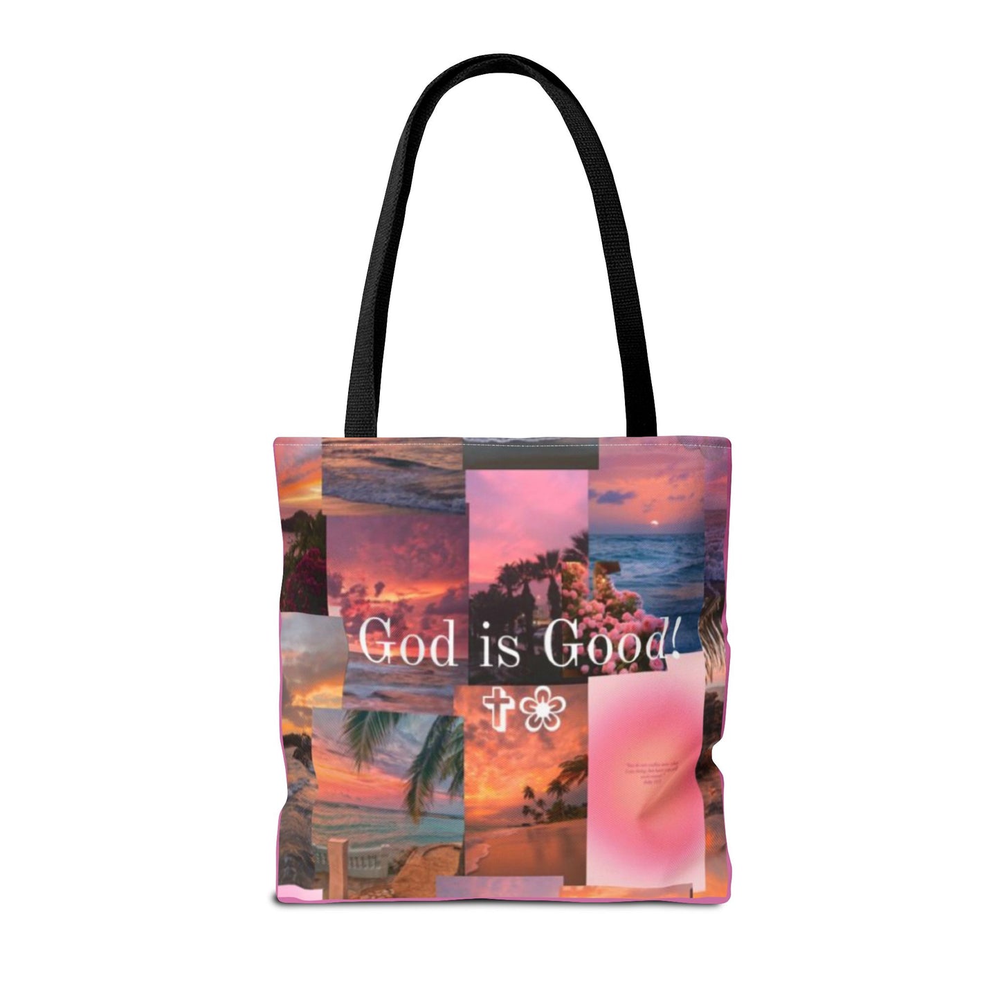 God is good tote peaceful praise and sunset faith