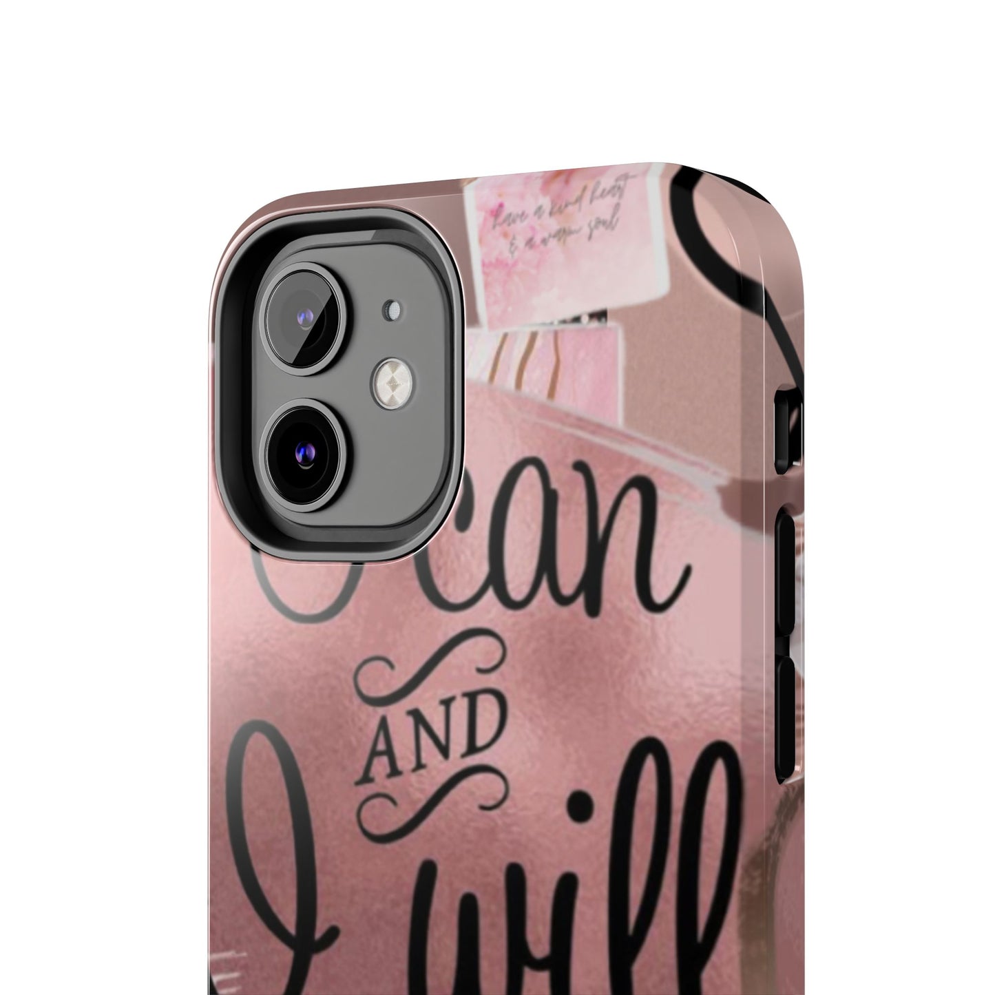 I can and I will  phone case faith, focus, and fierceness