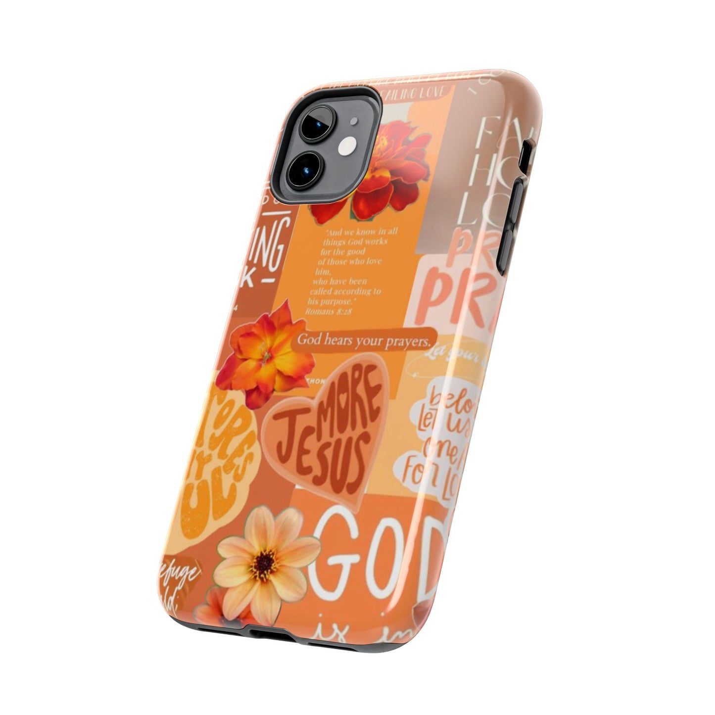 God is in control phone case, bright, bold and prayer filled
