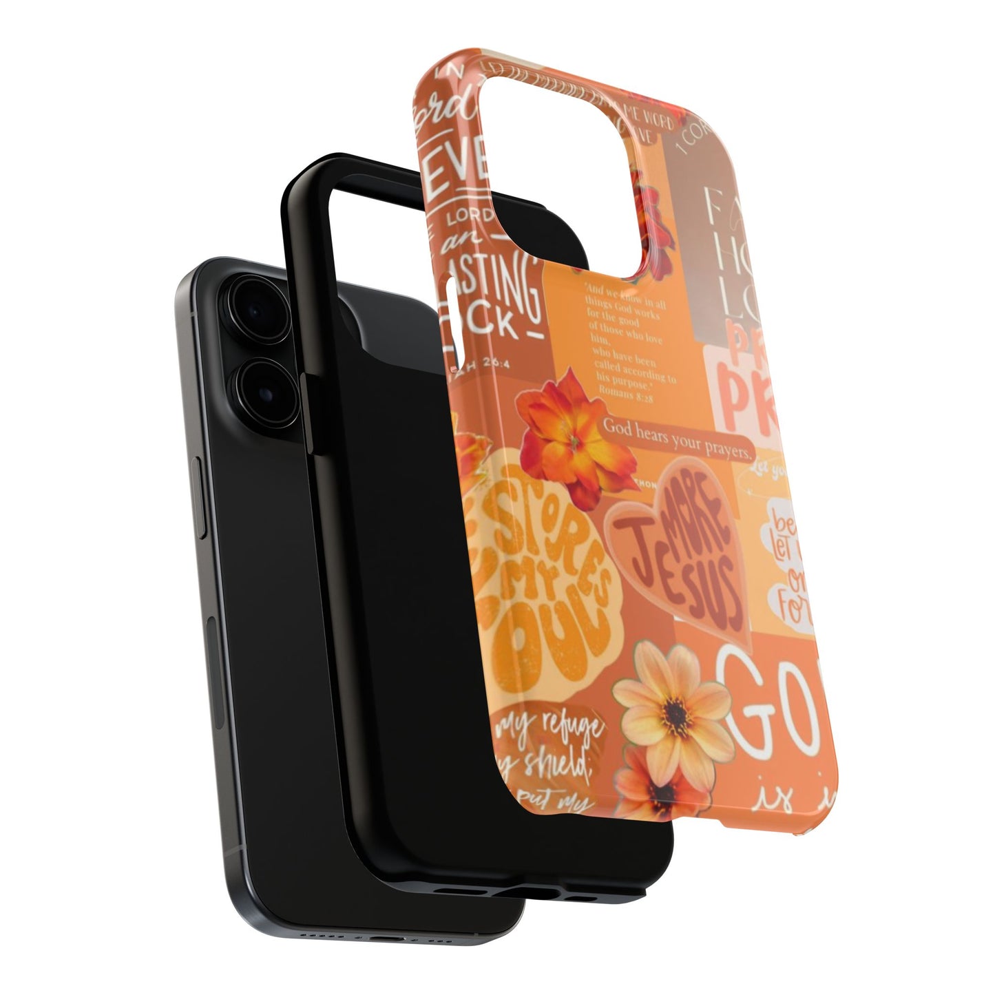 God is in control phone case, bright, bold and prayer filled