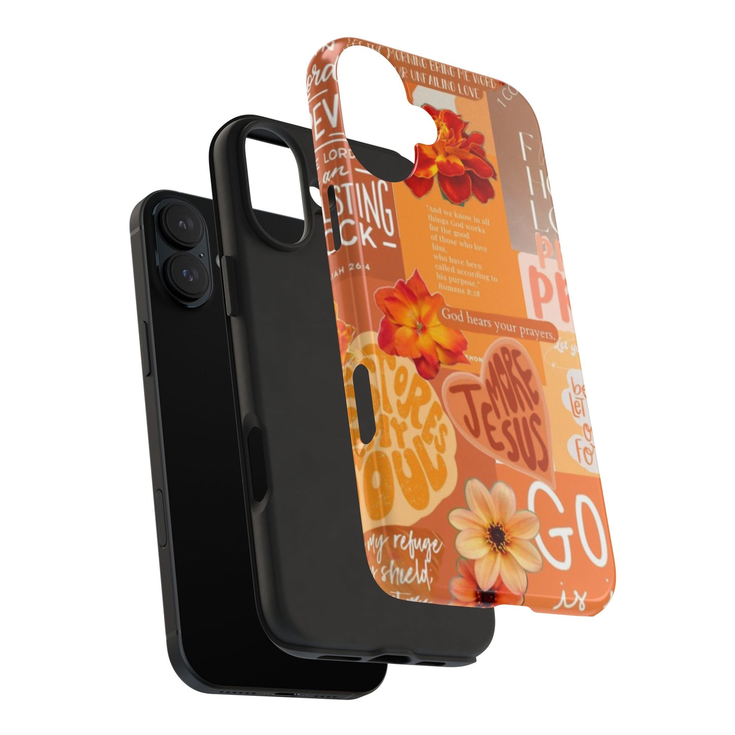 God is in control phone case, bright, bold and prayer filled