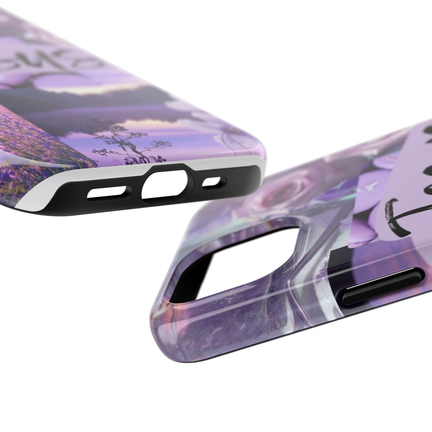 Jesus first phone case lavender floral faith design
