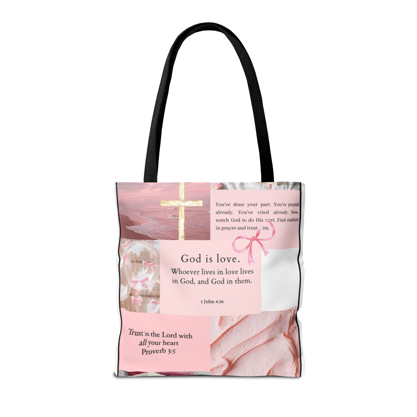 Inspirational Tote Bag with Bible Verses