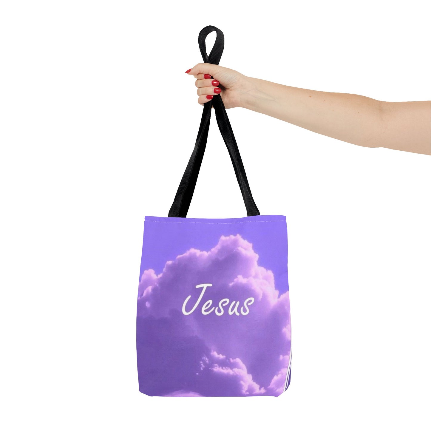 Inspirational Jesus Tote Bag - AOP Cloud Design