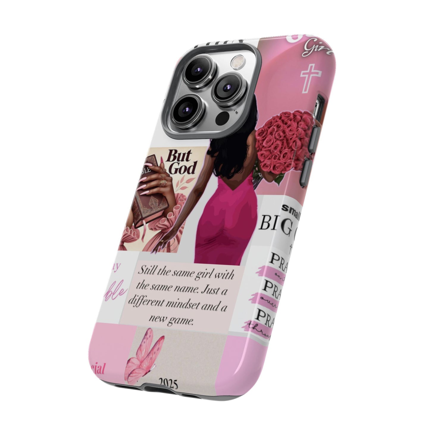 Same girl new game glow up with God phone case