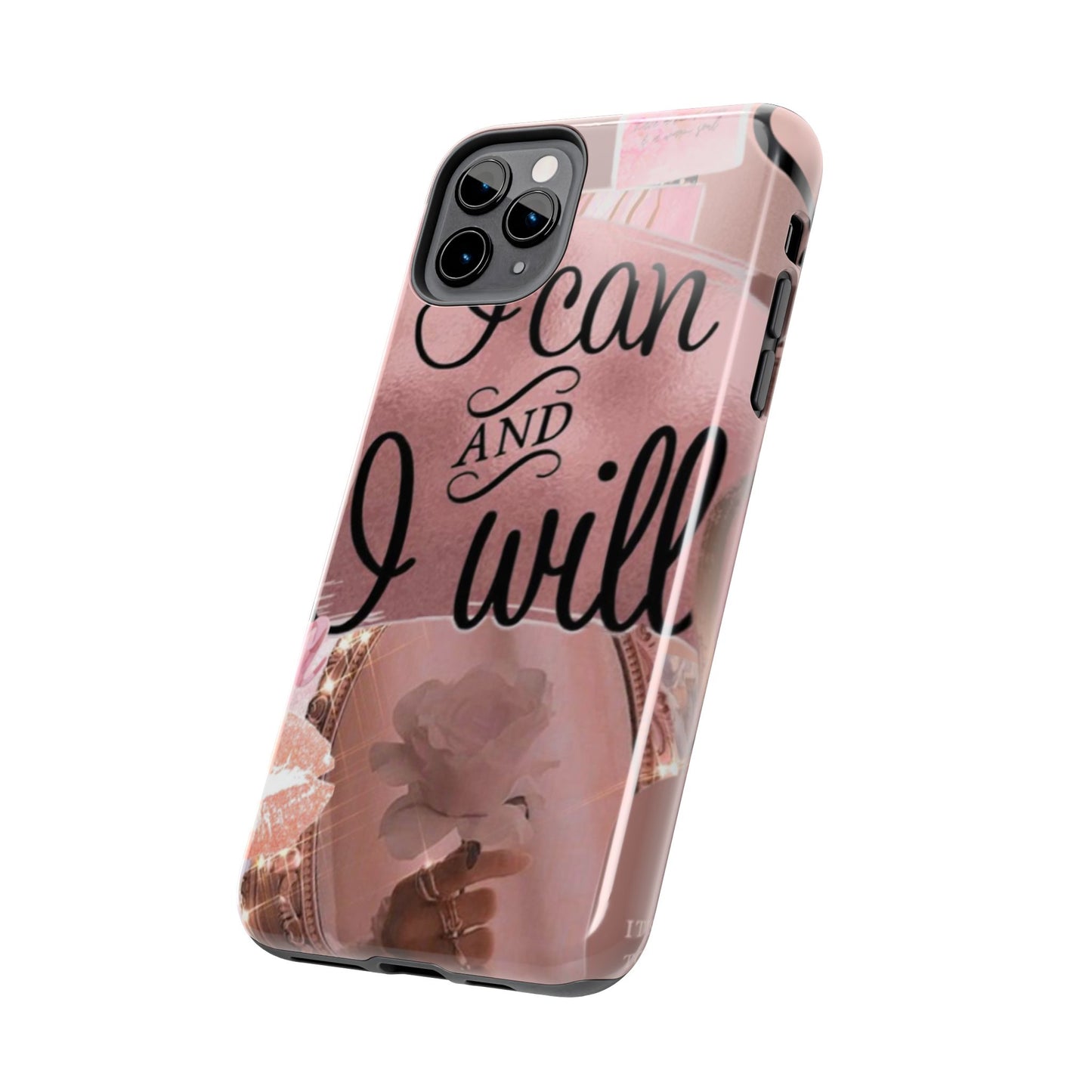 I can and I will  phone case faith, focus, and fierceness