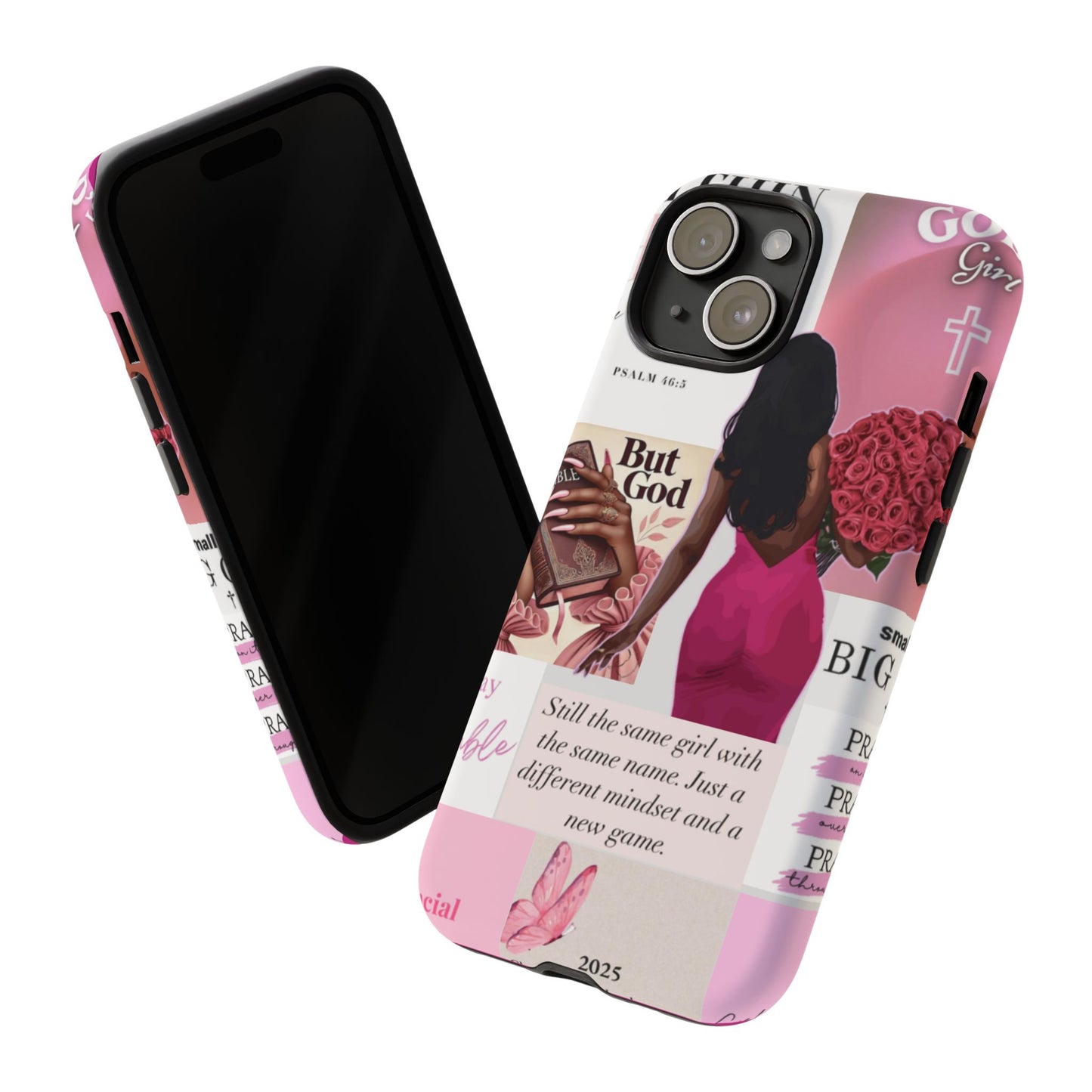 Same girl new game glow up with God phone case