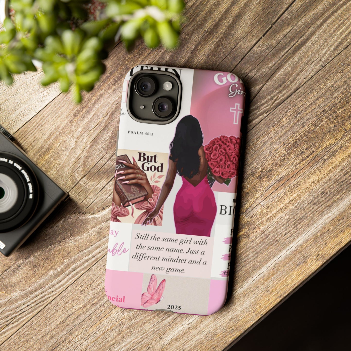 Same girl new game glow up with God phone case