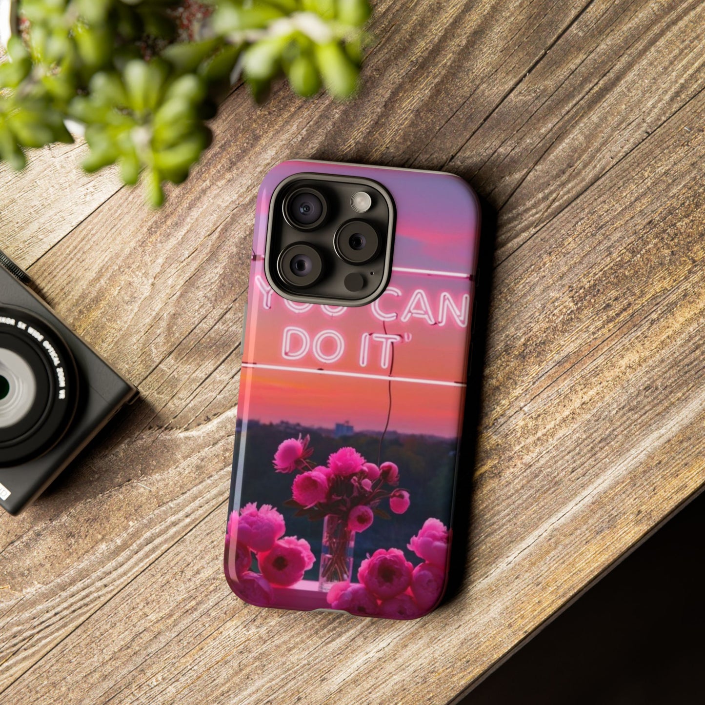 You can do it phone case bold words, soft strength