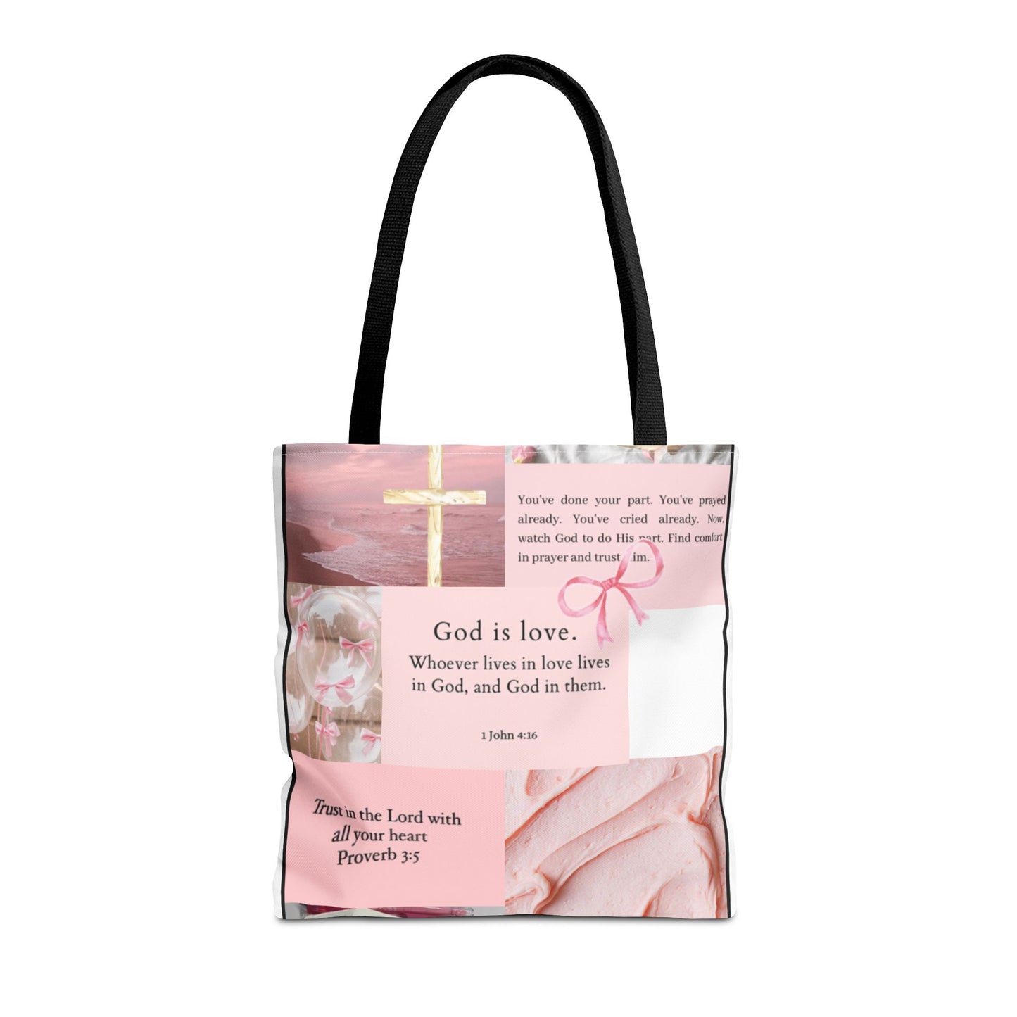 Inspirational Tote Bag with Bible Verses