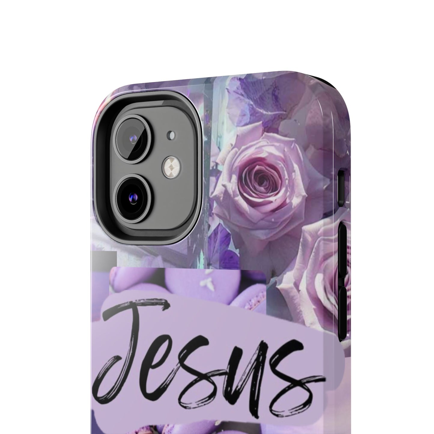 Jesus first phone case lavender floral faith design