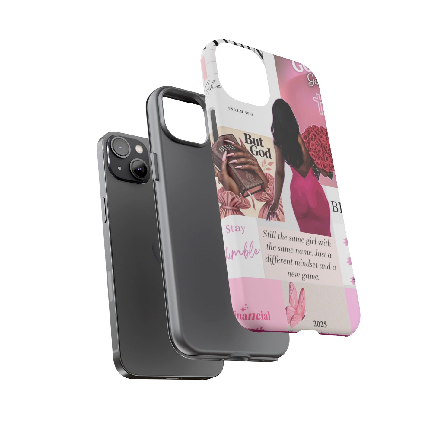 Same girl new game glow up with God phone case