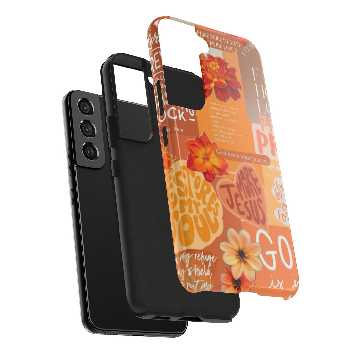 God is in control phone case, bright, bold and prayer filled