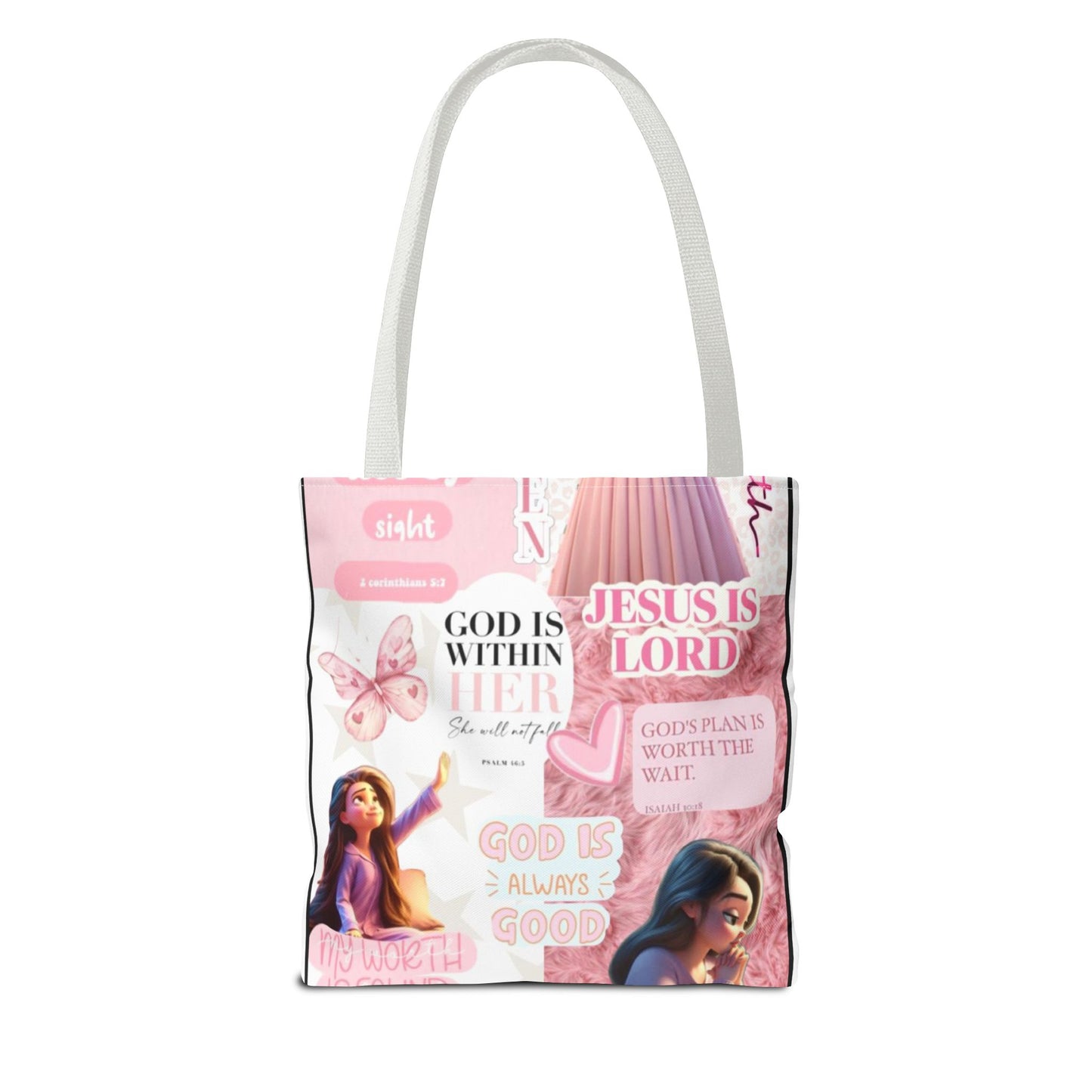 Inspirational Faith Tote Bag - 'God is Within Her'