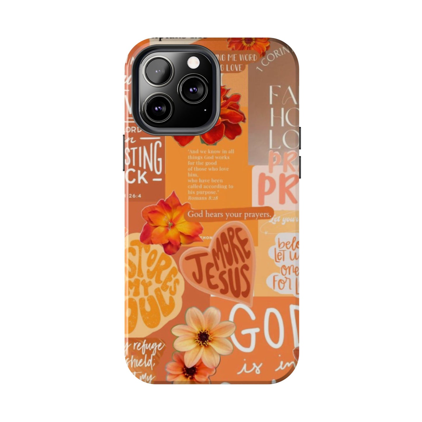 God is in control phone case, bright, bold and prayer filled