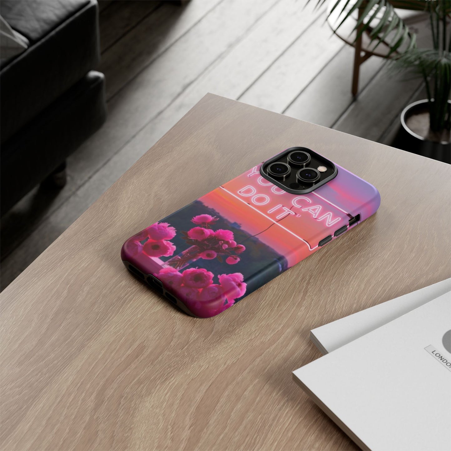 You can do it phone case bold words, soft strength