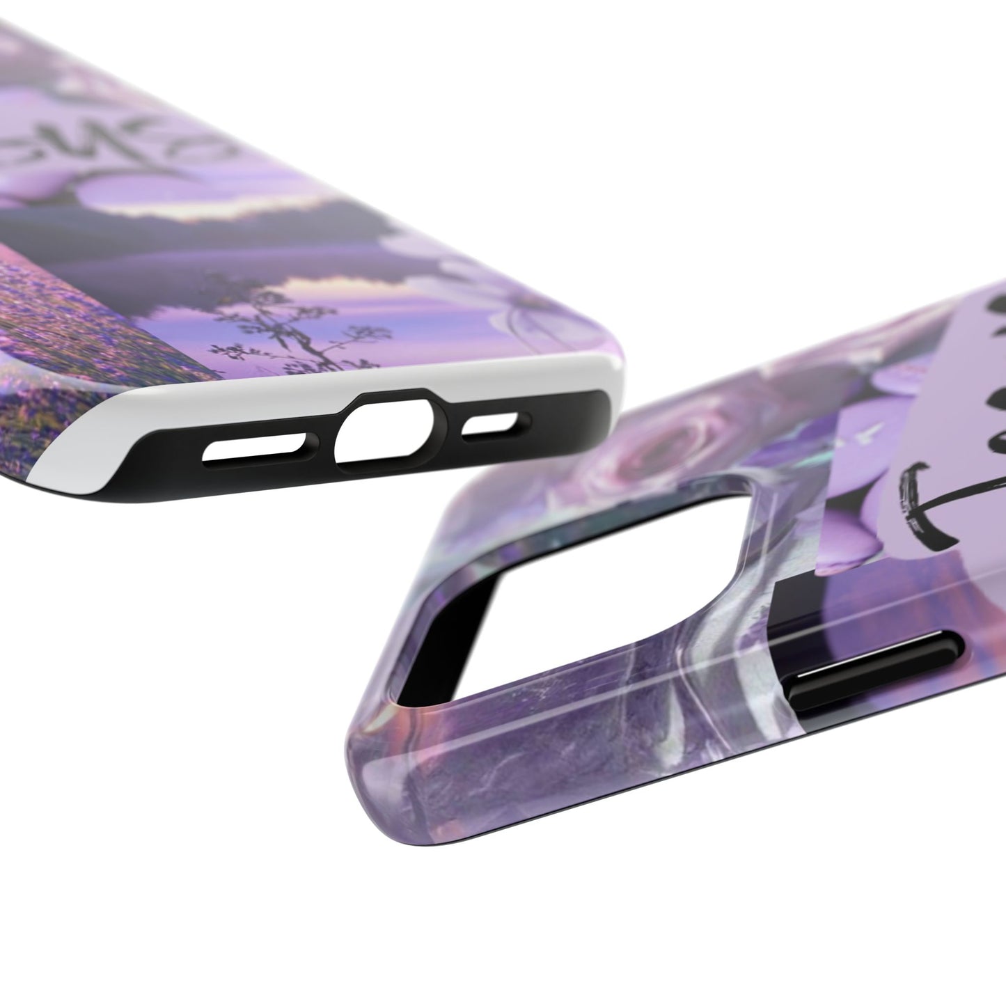 Jesus first phone case lavender floral faith design