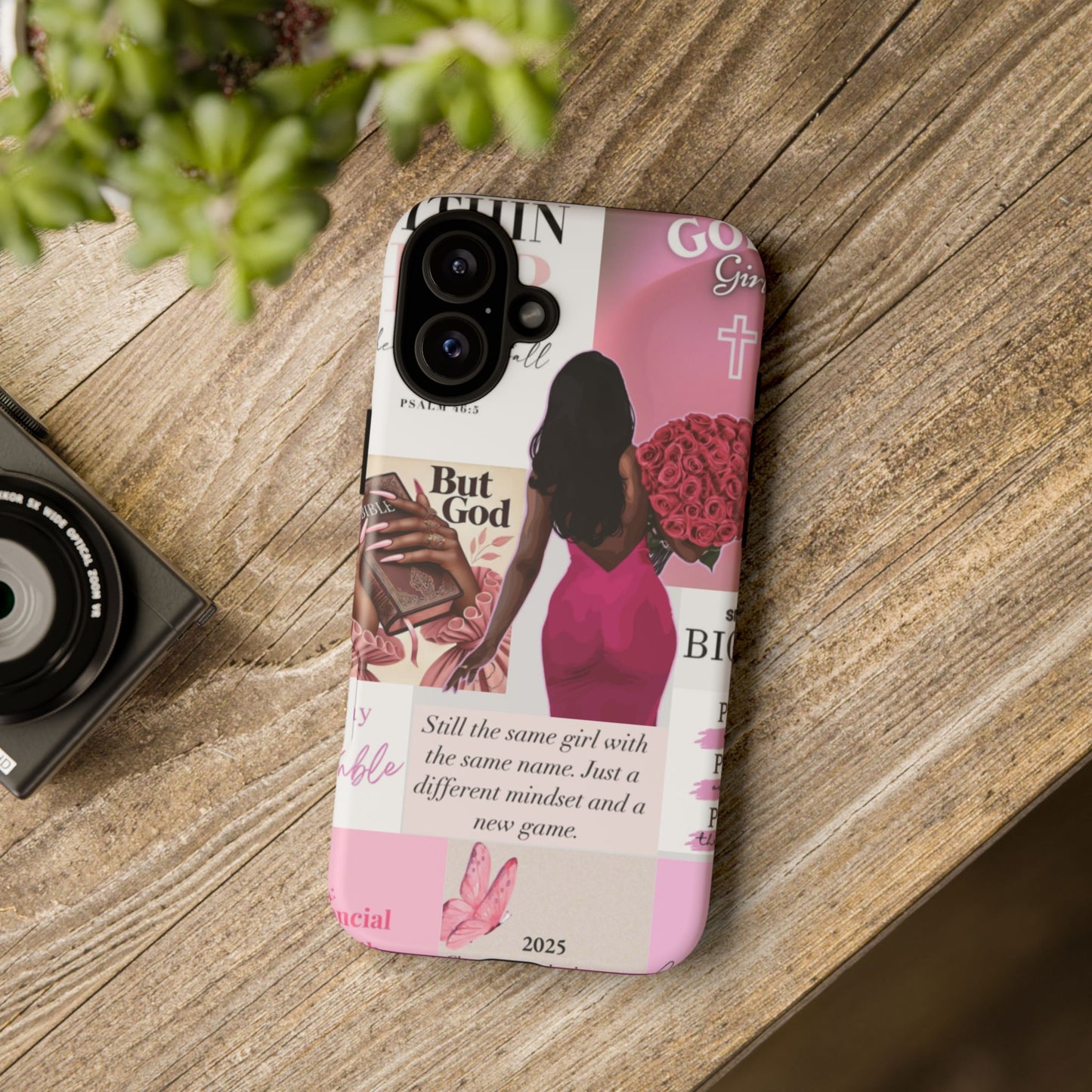 Same girl new game glow up with God phone case