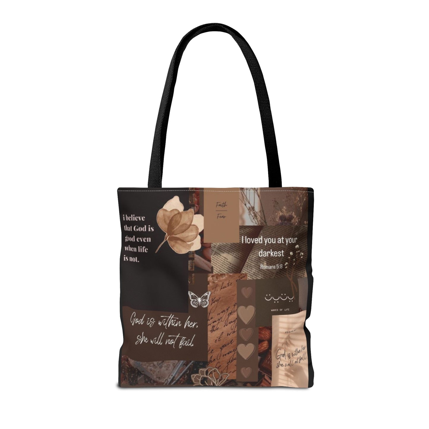 Inspirational Quote Tote Bag - AOP for Everyday Use
