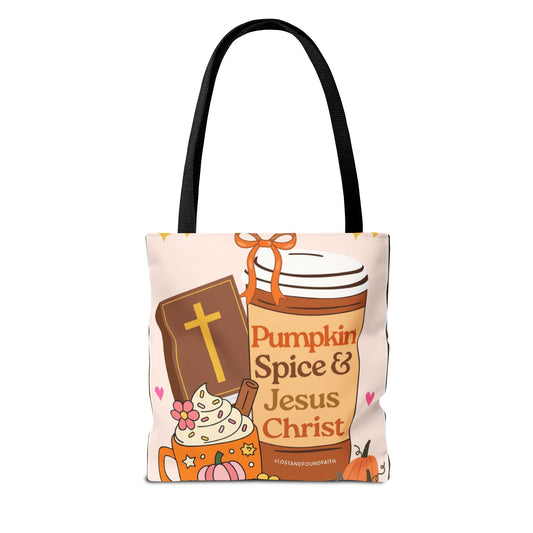 Pumpkin Spice & Jesus Tote Bag