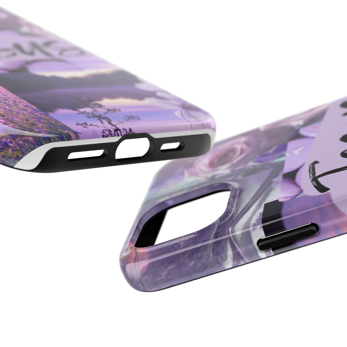 Jesus first phone case lavender floral faith design