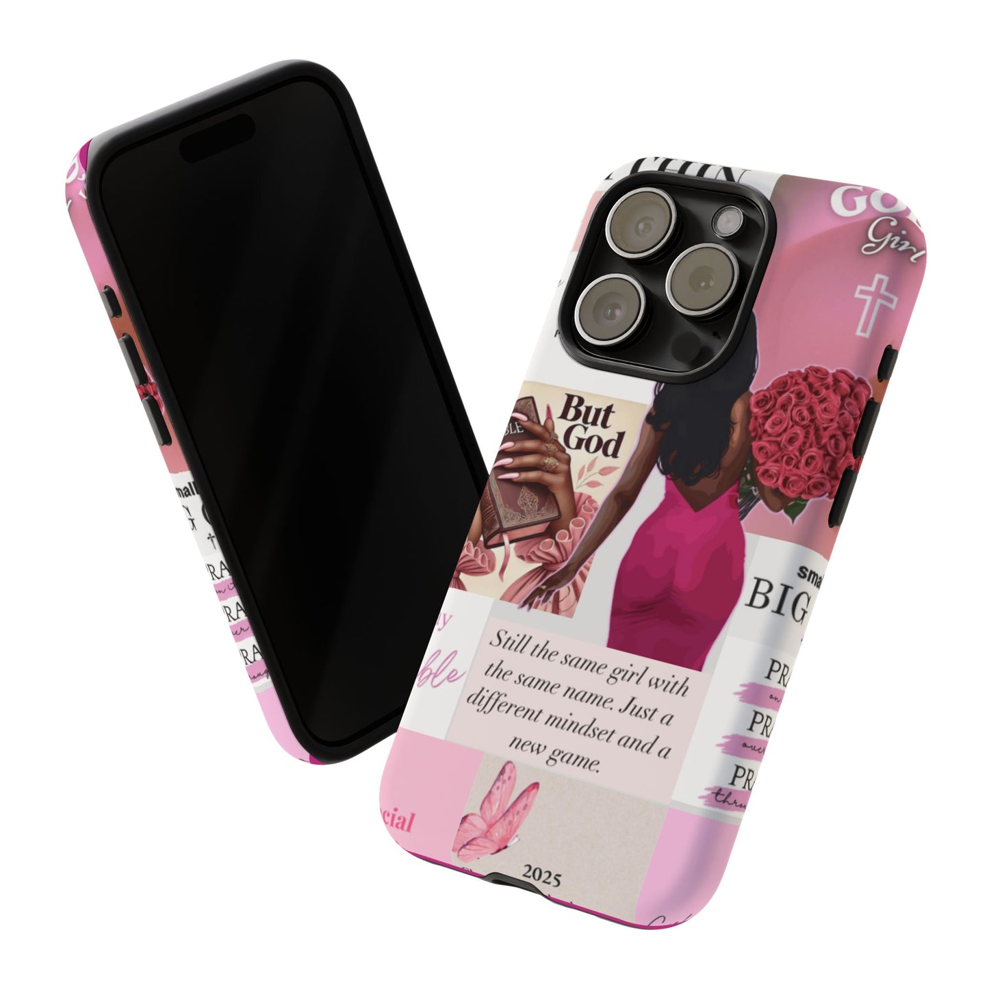 Same girl new game glow up with God phone case