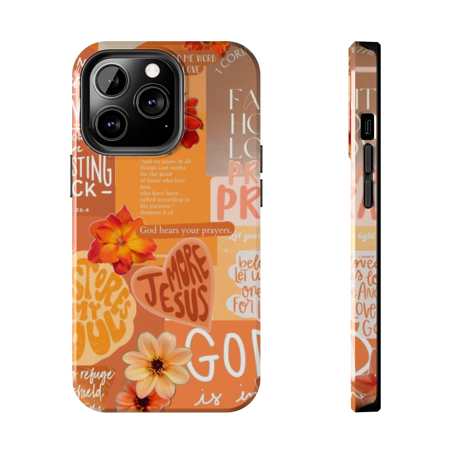 God is in control phone case, bright, bold and prayer filled