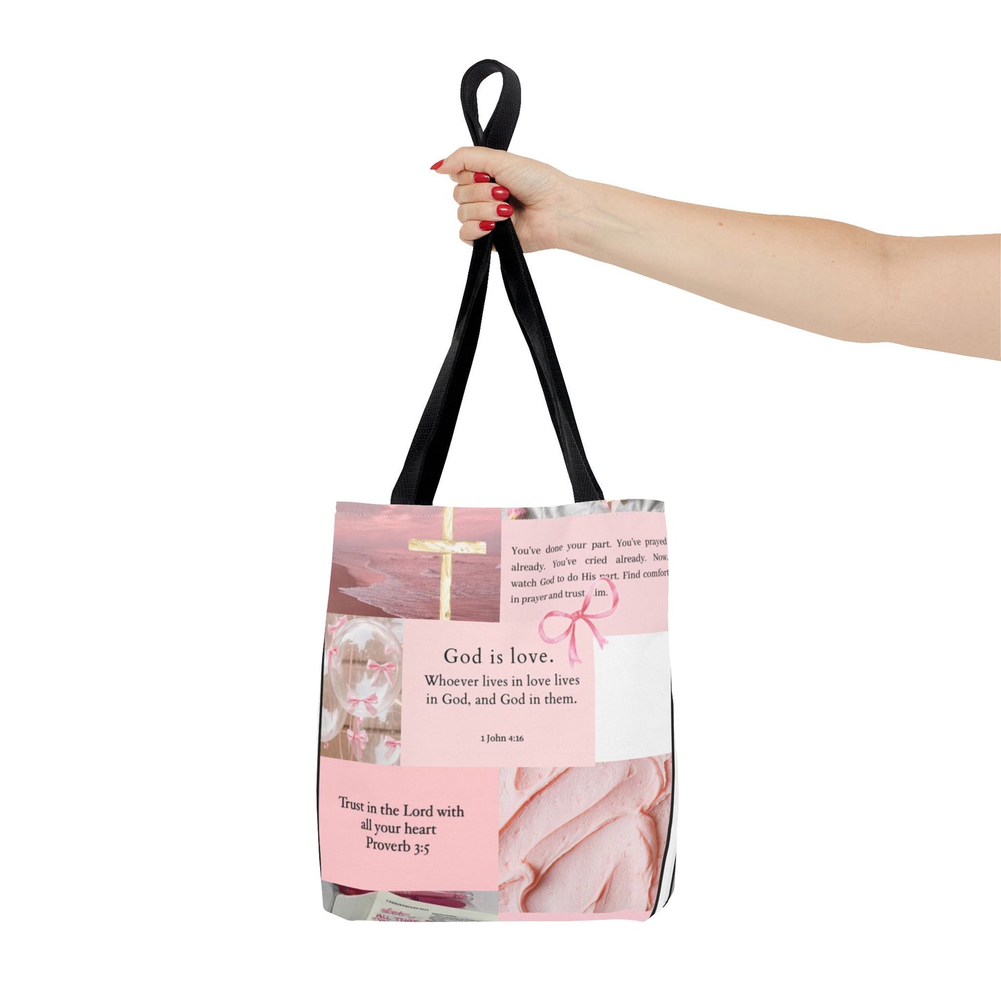 Inspirational Tote Bag with Bible Verses