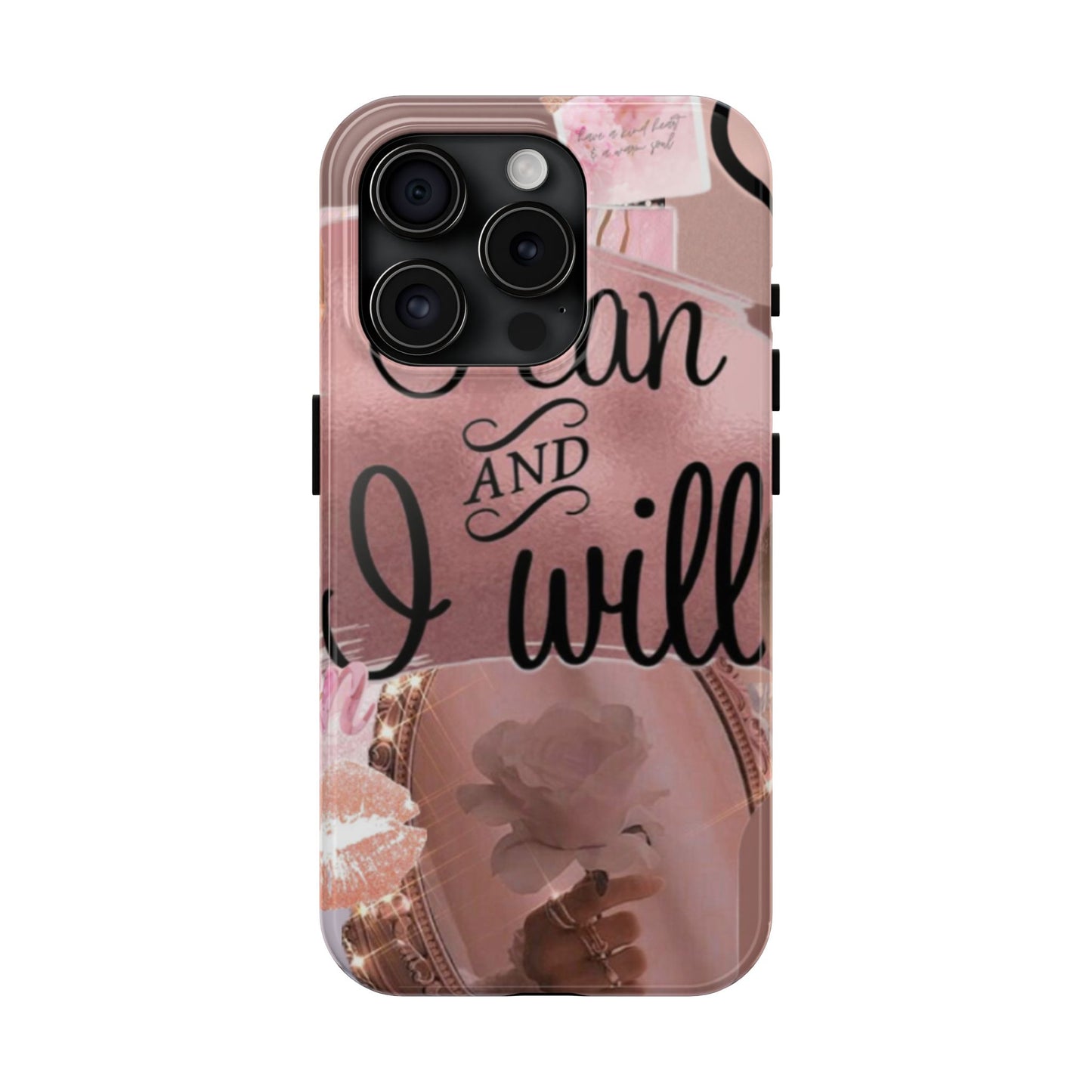 I can and I will  phone case faith, focus, and fierceness
