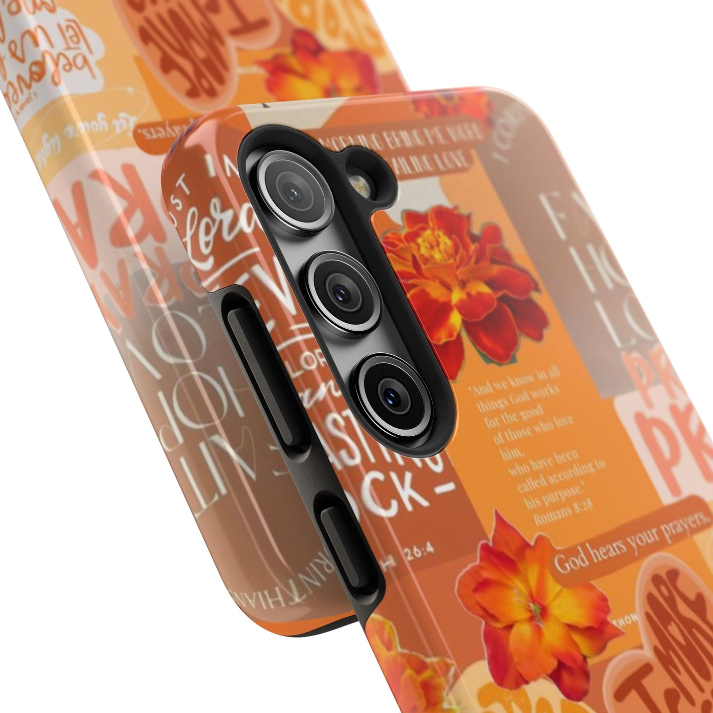 God is in control phone case, bright, bold and prayer filled