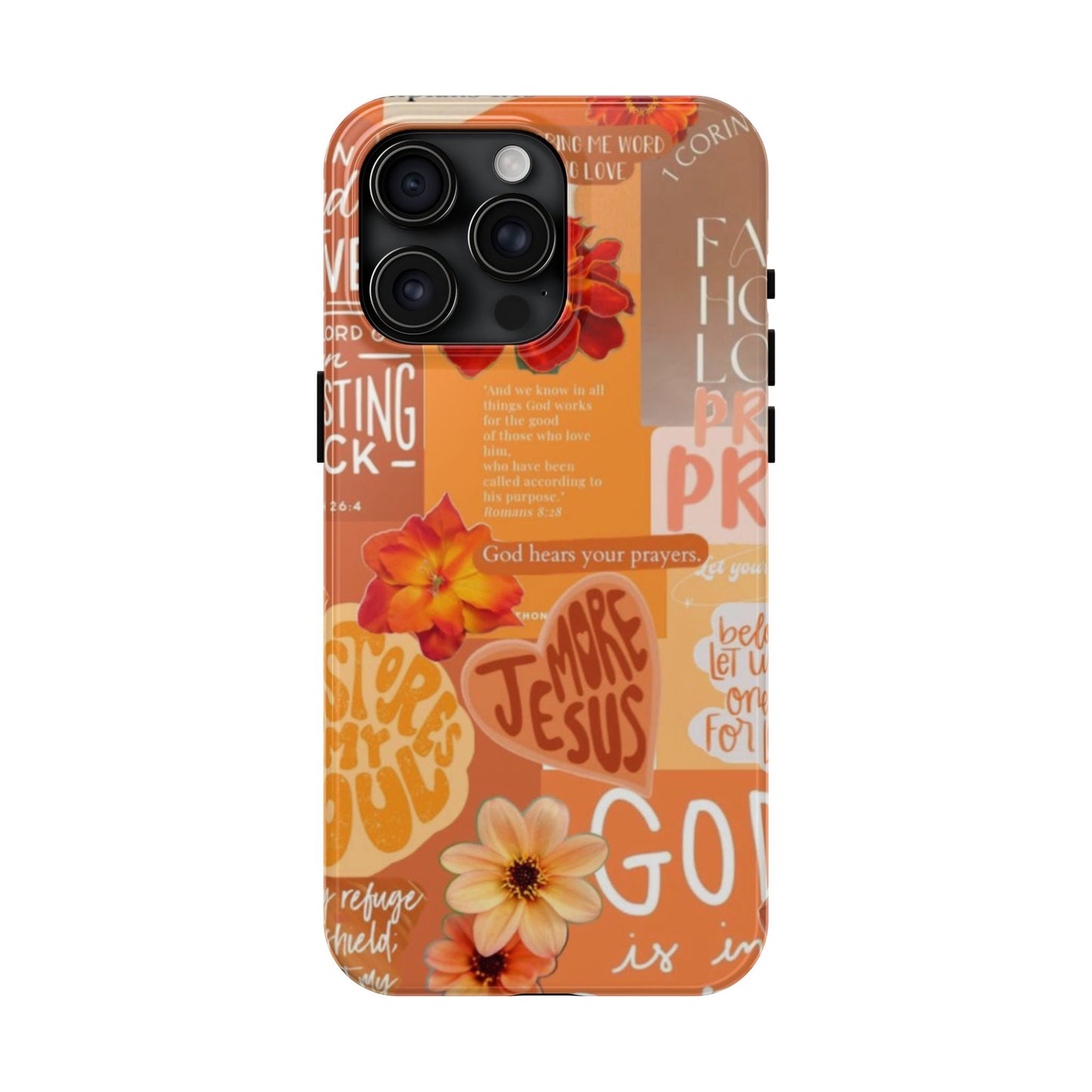God is in control phone case, bright, bold and prayer filled