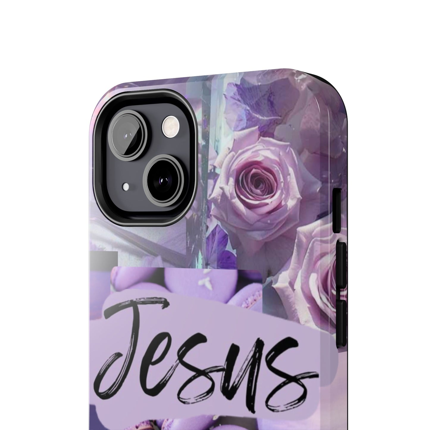 Jesus first phone case lavender floral faith design