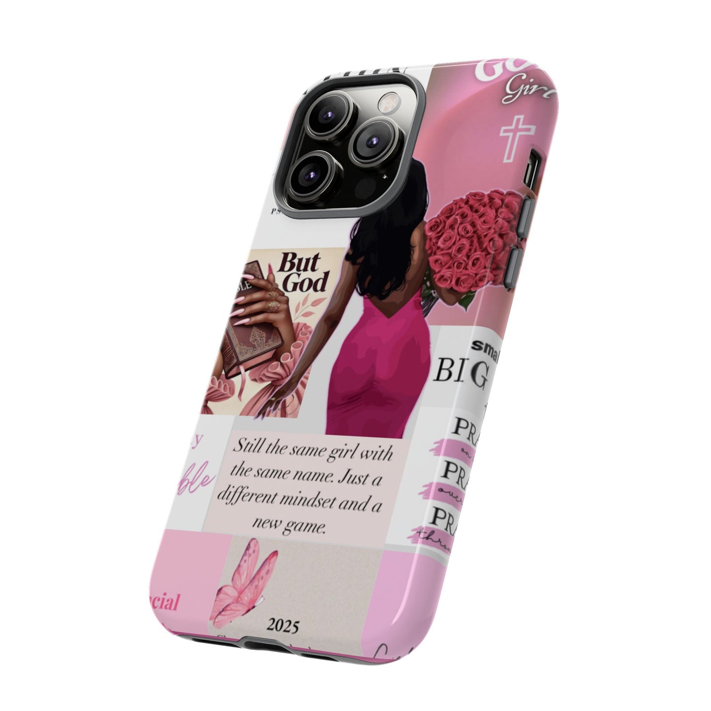 Same girl new game glow up with God phone case