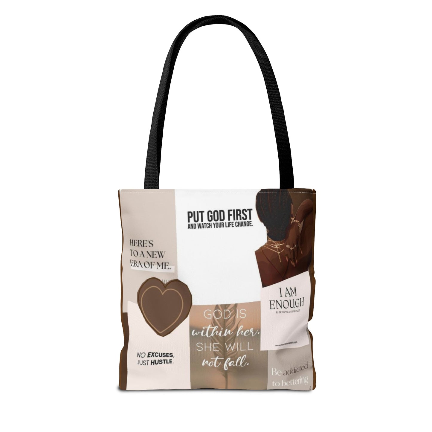 Inspirational Tote Bag with Motivational Quotes