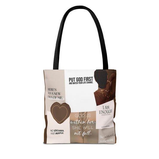 Inspirational Tote Bag with Motivational Quotes